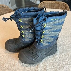 Merrell Kids Blue and Gray Boots